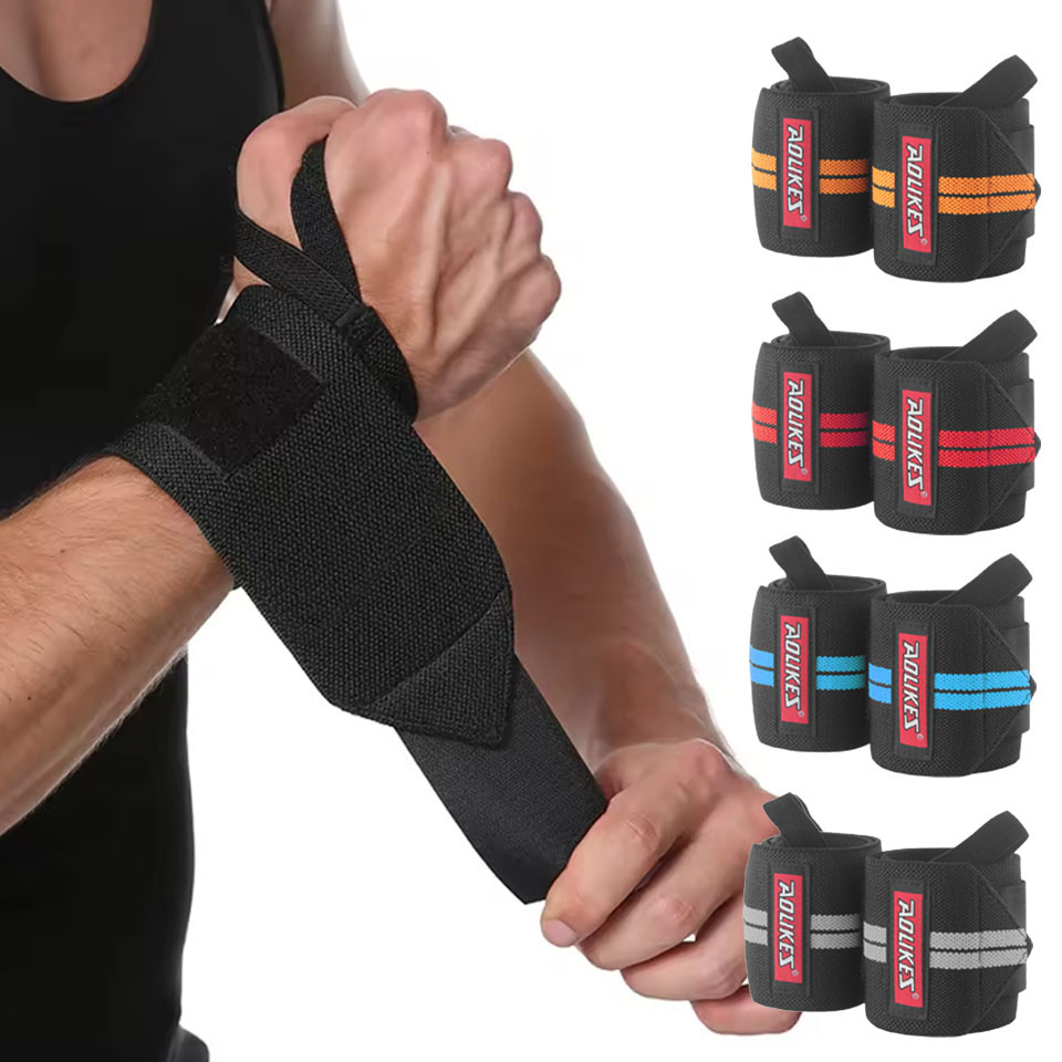 Crossfit Equipment - AOLIKES Фитнес-напульсники для поднятия тяжестей, ремни